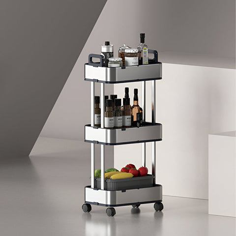 Пересувний стелаж для зберігання з нержавіючої сталі