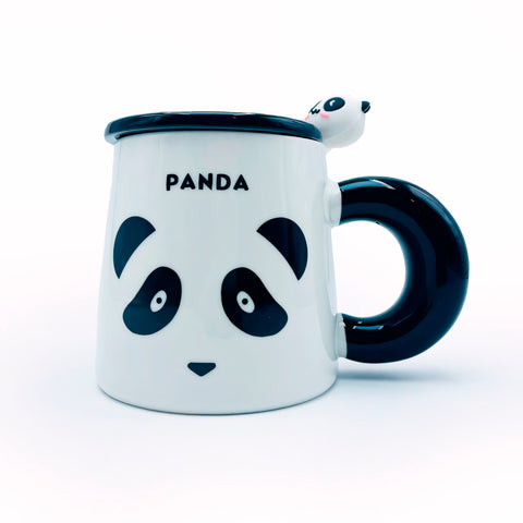 Set of Ceramic Mugs "Panda"