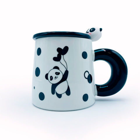 Set of Ceramic Mugs "Panda"