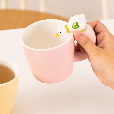 Ceramic Cups "Morning Ducklings"