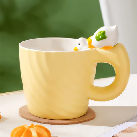 Ceramic Cups "Morning Ducklings"