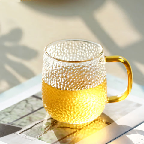 Textured Glass Cup