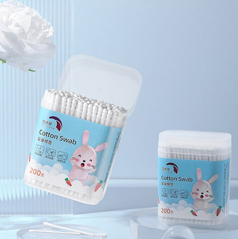 Ватні палички для вух у контейнері 200 шт.