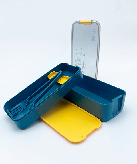 Modern Lunch Box with Dividers and Utensils