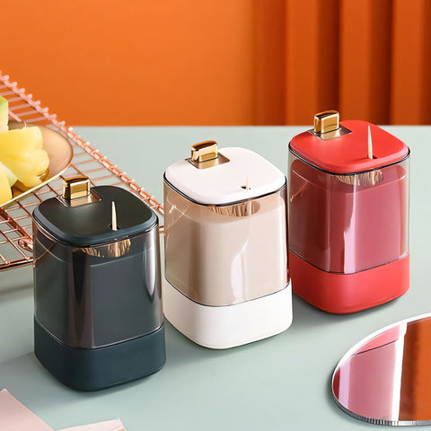 Fashionable Dispenser for Toothpicks in Color Scheme