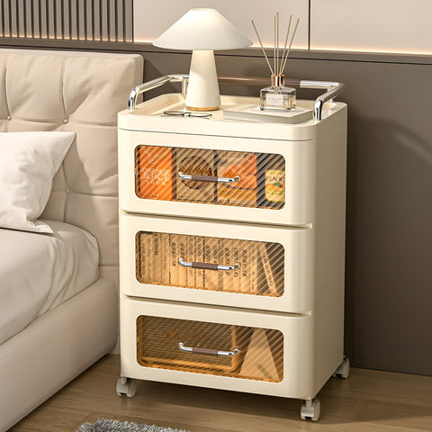 Modern dresser with pull-out drawers for storage