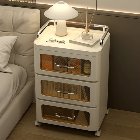 Modern dresser with pull-out drawers for storage