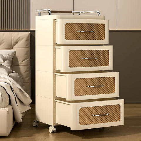 Modern dresser with pull-out drawers for storage