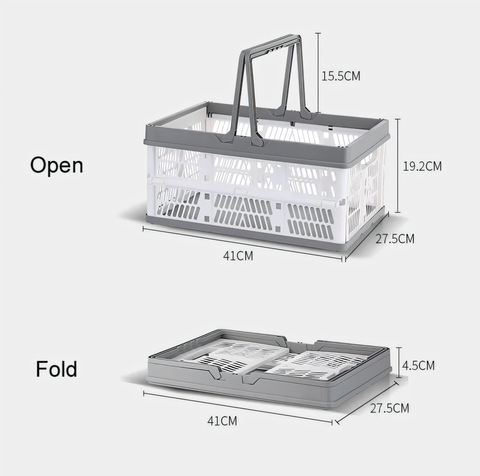 Folding drawer with handles (large)