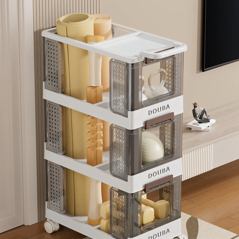 Universal Shelves on Wheels for Efficient Storage