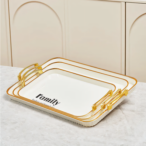 Stylish Tray with Elegant Handles