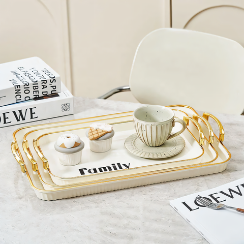 Stylish Tray with Elegant Handles