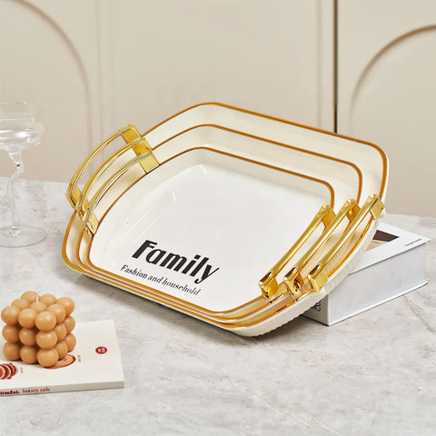 Stylish Tray with Elegant Handles