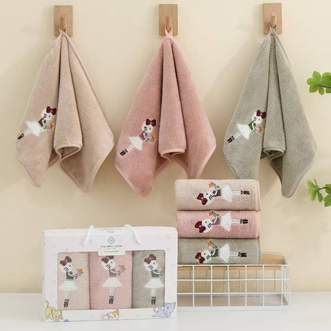 Набір рушників із коралового флісу 25×50 см