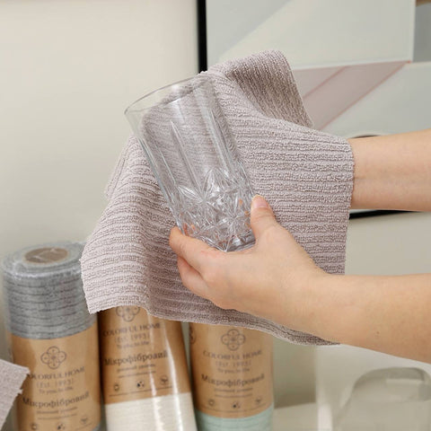 Ганчіркиз з мікрофібри у рулоні 25x25 см (20 шт.)