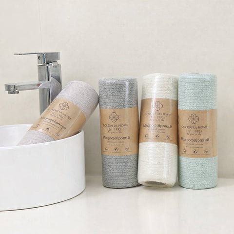 Ганчіркиз з мікрофібри у рулоні 25x25 см (20 шт.)