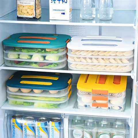 Freezer container with handle