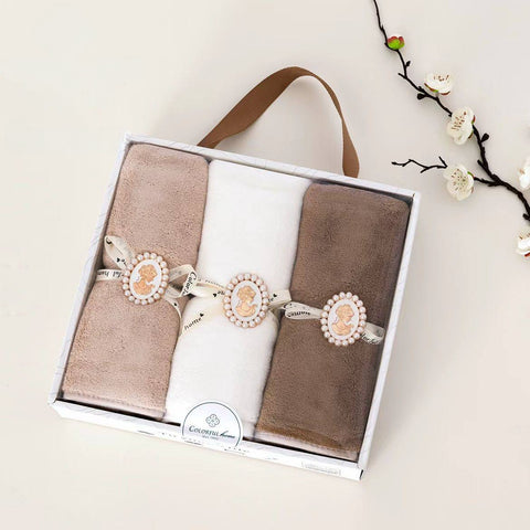 Набір рушників із коралового флісу 35×70 см