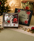 Новорічний набір посуду «Poinsettia» на святковому столі