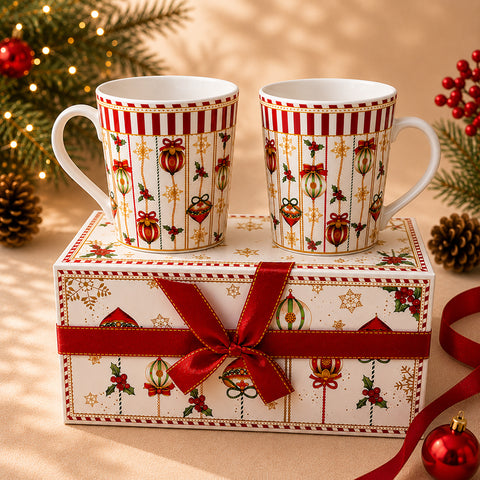 Чашка на подарунок «Jingle» на святковому столі