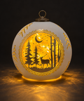 Ліхтар «Forest» з увімкненою LED-підсвіткою