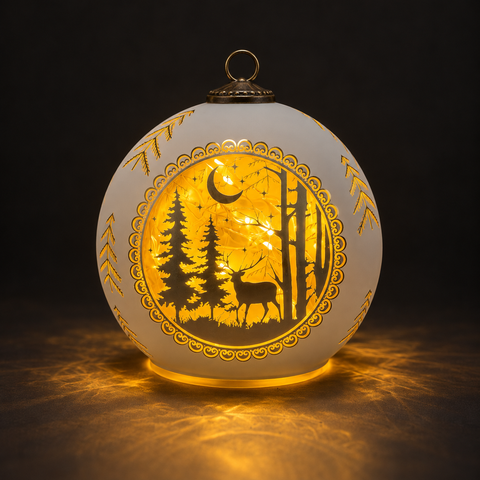 Ліхтар «Forest» з увімкненою LED-підсвіткою