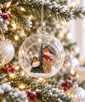 Куля «Robin» на гілці ялинки